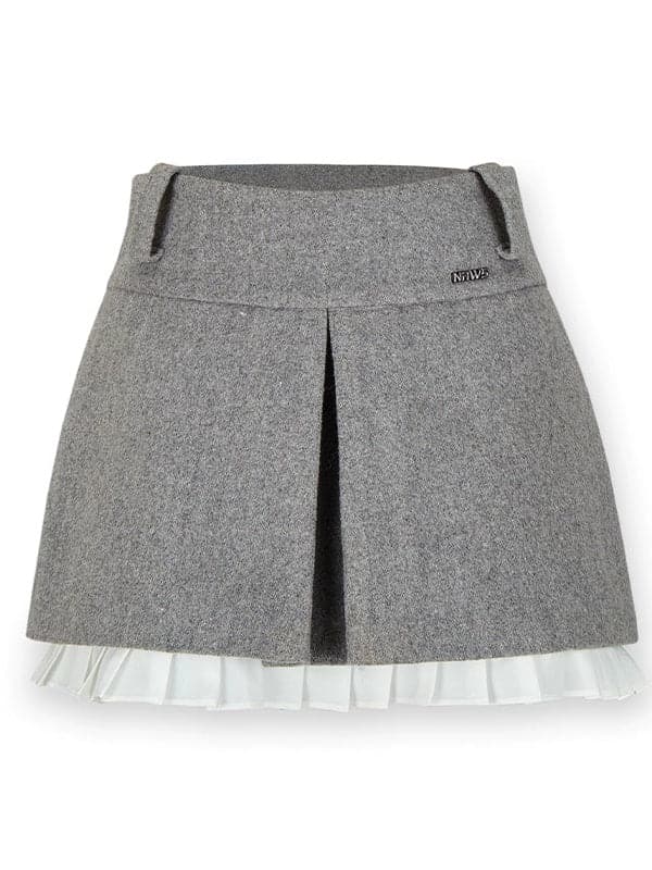 A-Line Lace Stitch Skirt - sneakershuborg