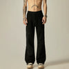 Wide-Leg Paneled Black Trousers sneakershuborg