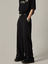 Wide-Leg Snap-Hem Dress Pants sneakershuborg