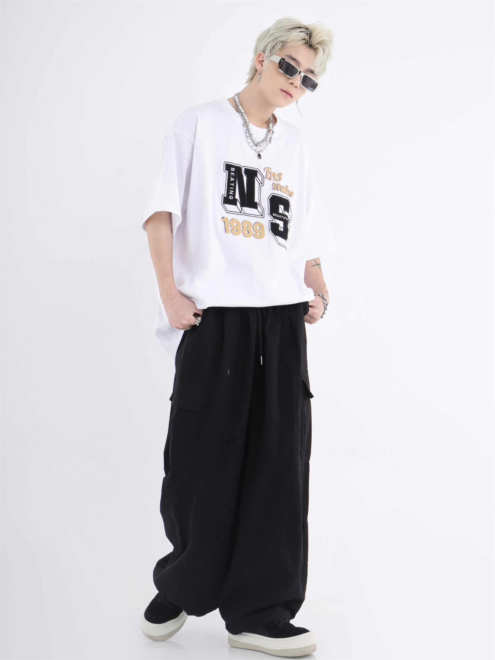 Wide Leg Casual Pants With Pockets - sneakershuborg