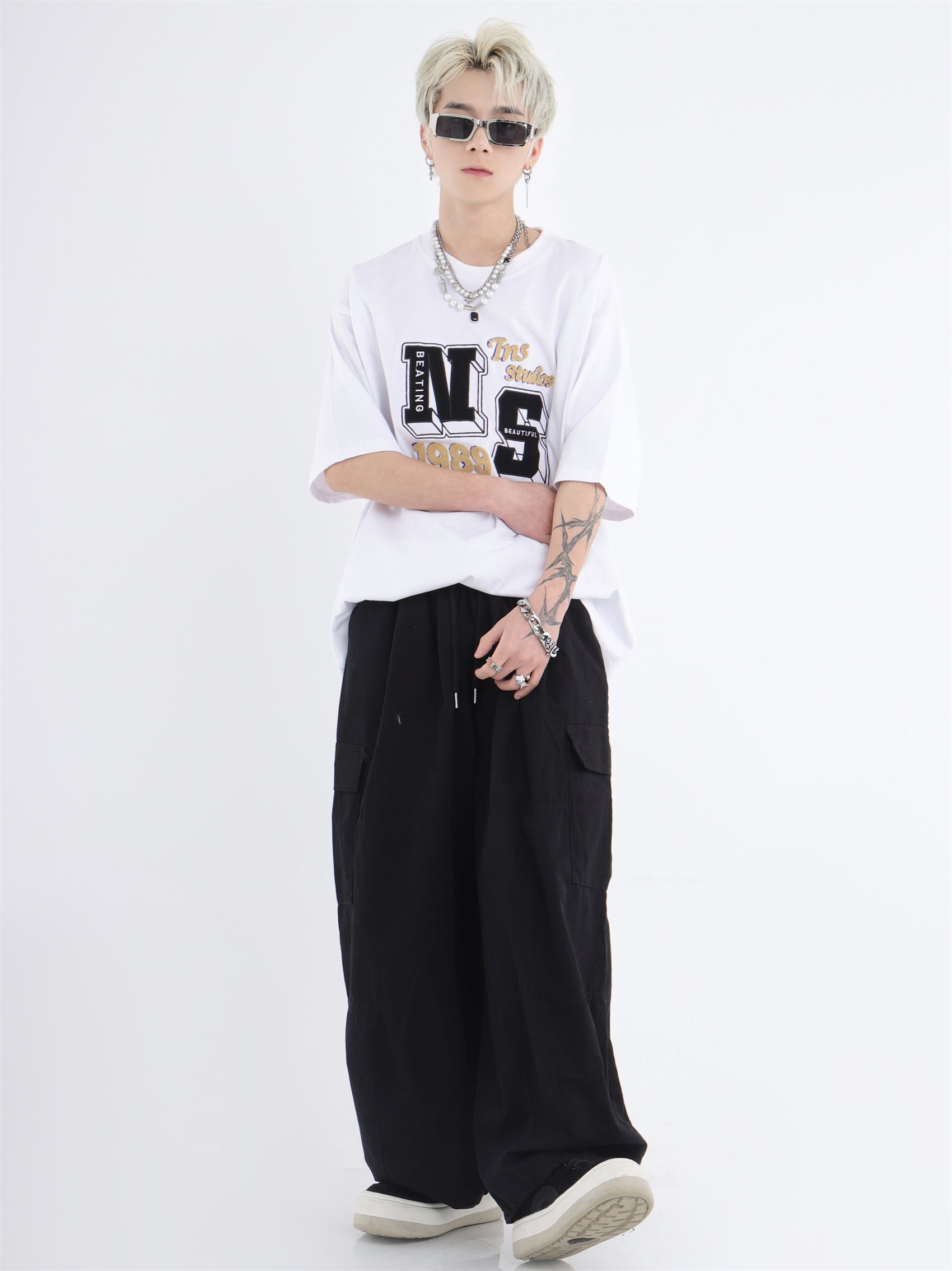 Wide Leg Casual Pants With Pockets - sneakershuborg