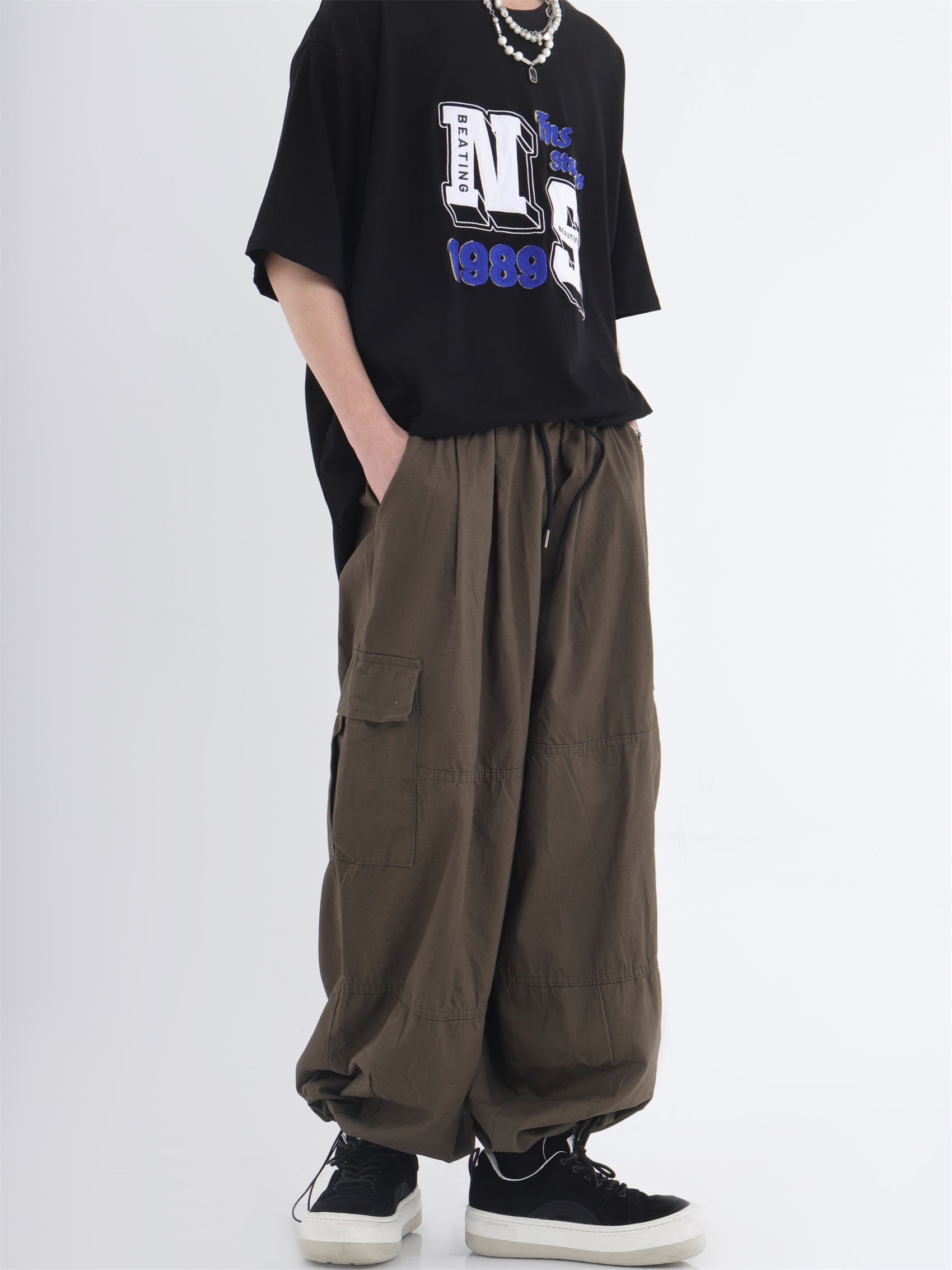 Wide Leg Casual Pants With Pockets - sneakershuborg