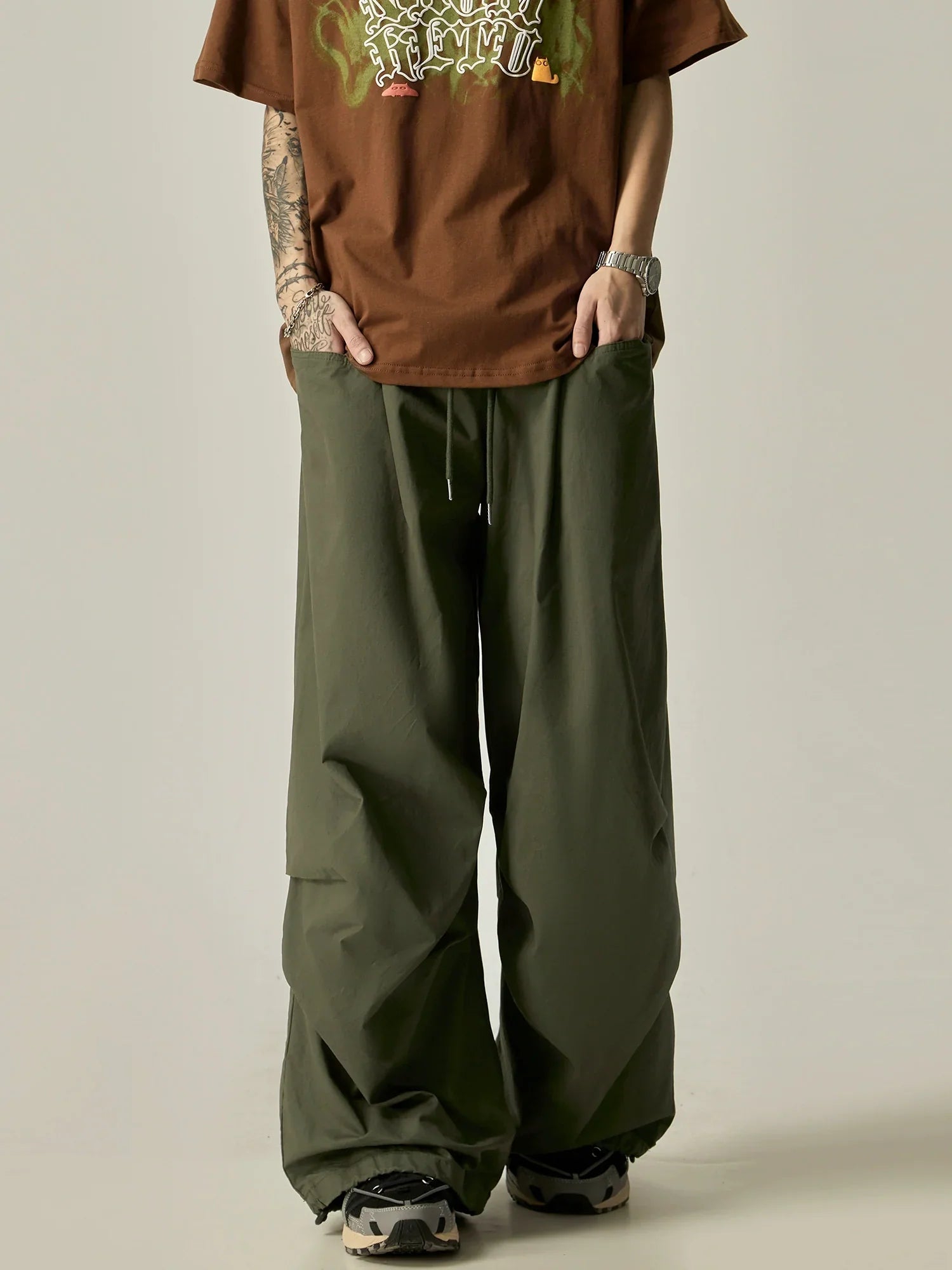 Ultra-Relaxed Wide-Leg Drawstring Lounge Pants sneakershuborg