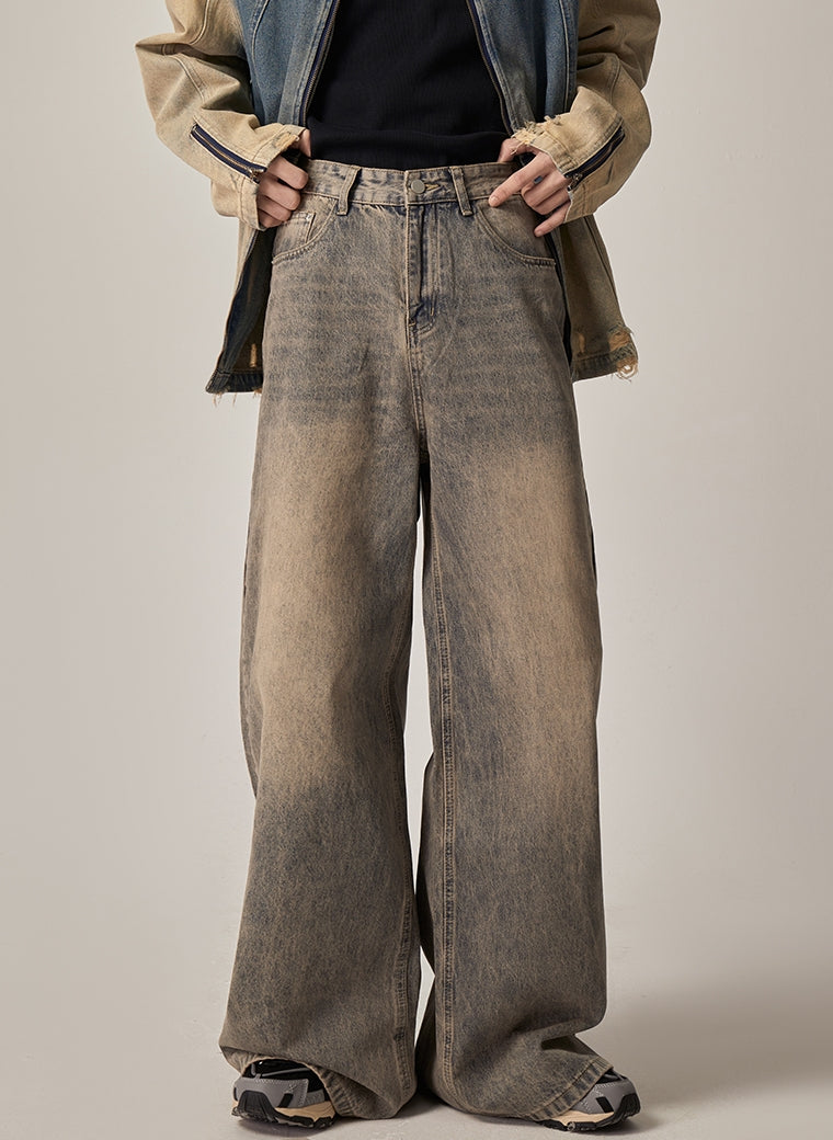 Sandstorm Fade Ultra-Wide Leg Vintage Jeans sneakershuborg