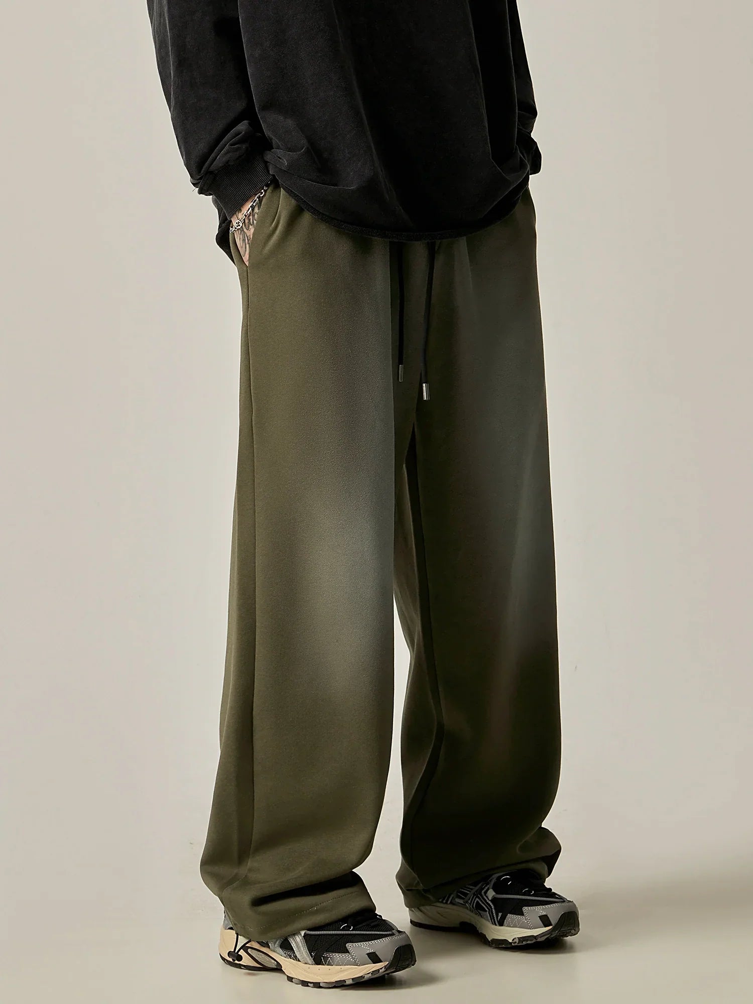 Silky Wide-Leg Drawstring Lounge Pants sneakershuborg