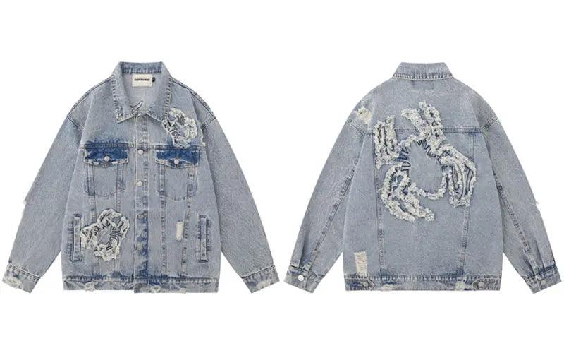 Denim jacket streetwear - sneakershuborg