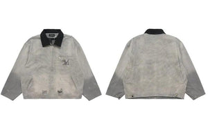 Denim jacket streetwear men - sneakershuborg