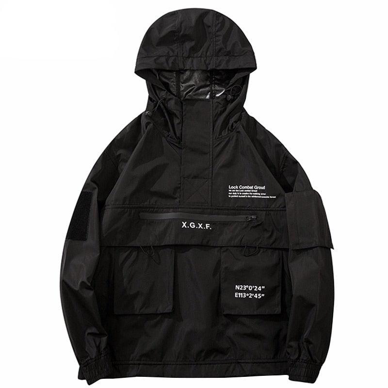 Black jacket streetwear - sneakershuborg