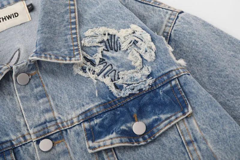 Denim jacket streetwear - sneakershuborg