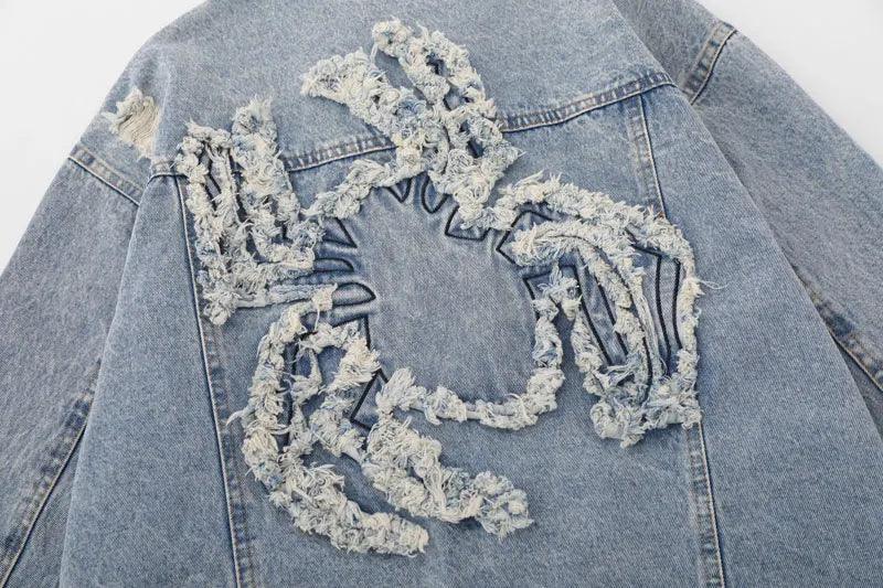 Denim jacket streetwear - sneakershuborg