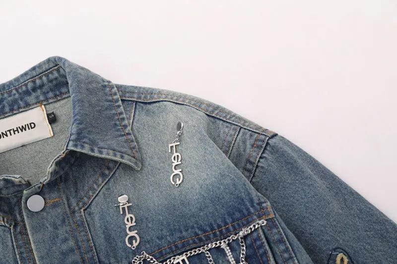 Denim jacket brand streetwear - sneakershuborg