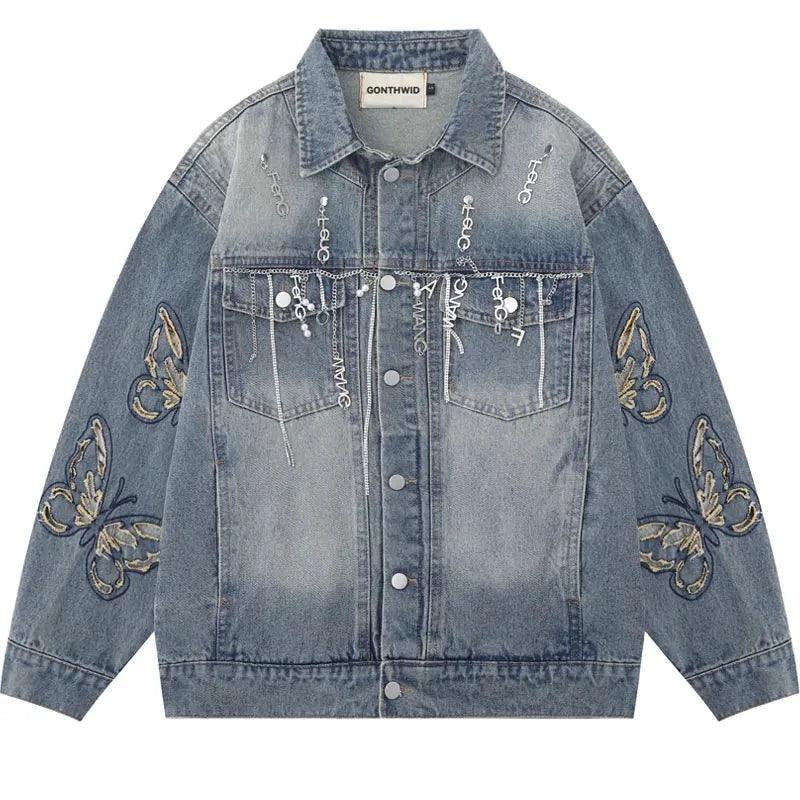 Denim jacket brand streetwear - sneakershuborg