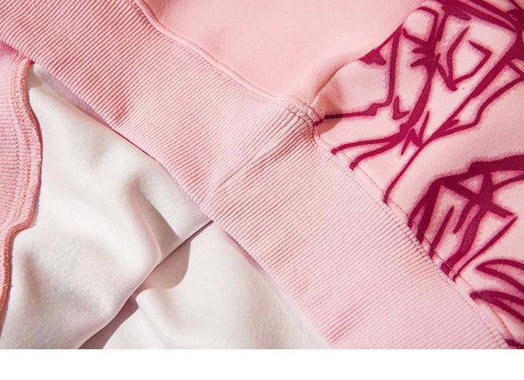 Pink hoodie streetwear - sneakershuborg