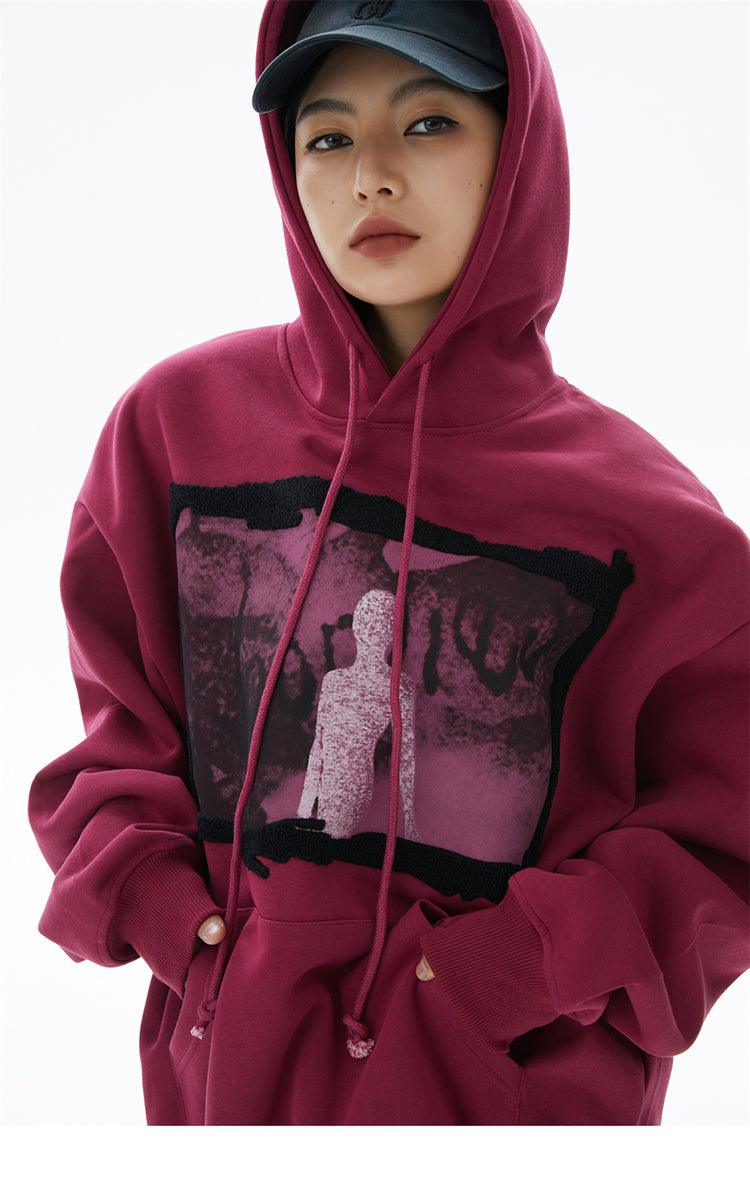 Red streetwear hoodie - sneakershuborg