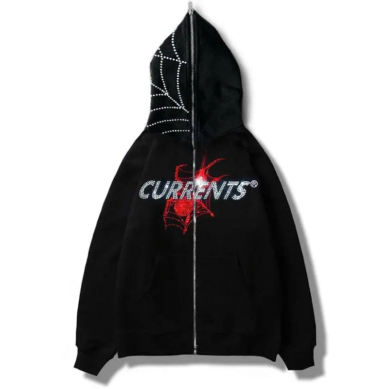 Black and Red Spider Hoodie - sneakershuborg