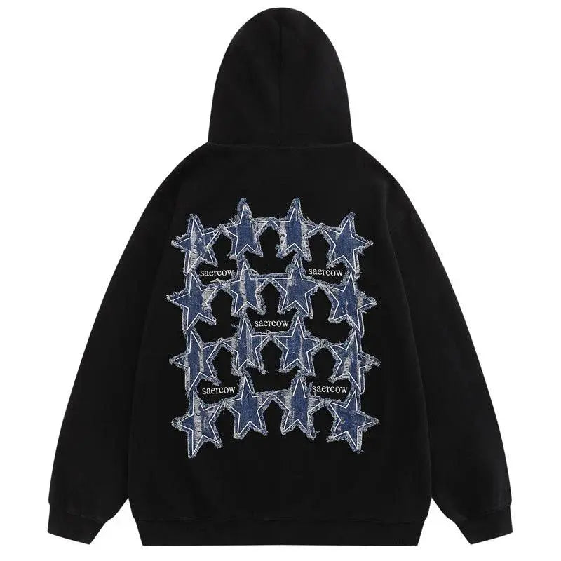 Zip Hoodie Embroidery Star - sneakershuborg