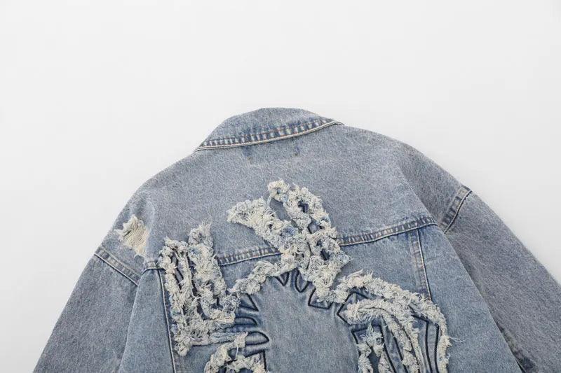 Denim jacket streetwear - sneakershuborg