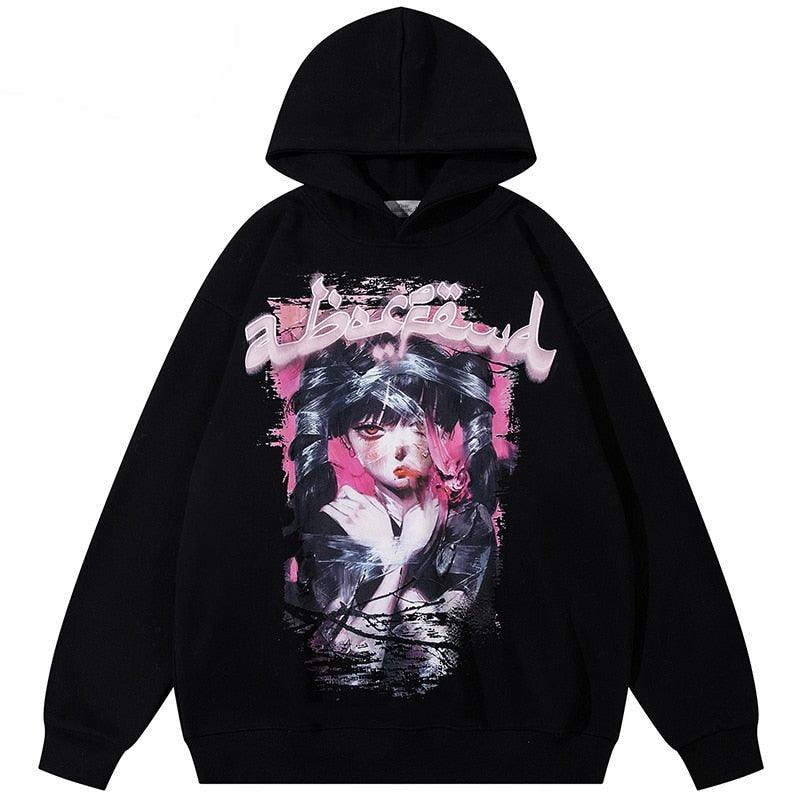 Streetwear anime hoodie - sneakershuborg