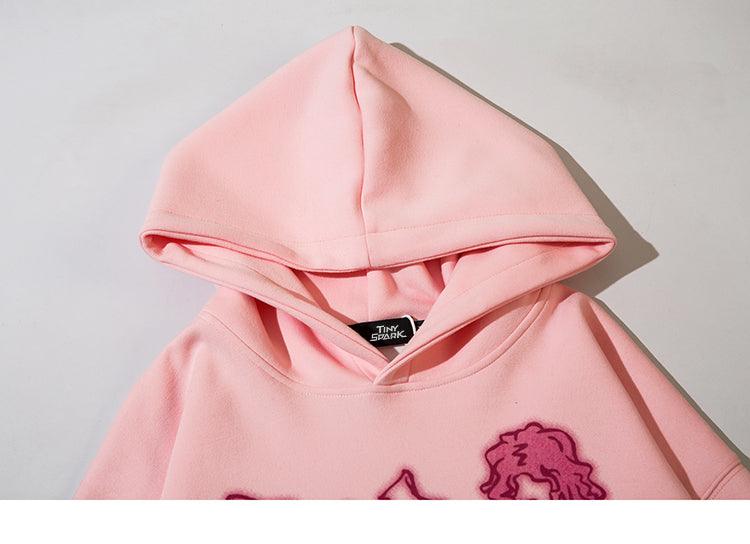 Pink hoodie streetwear - sneakershuborg