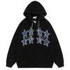 Zip Hoodie Embroidery Star - sneakershuborg