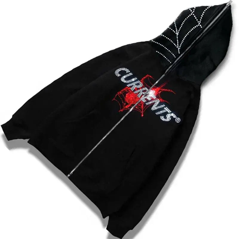 Black and Red Spider Hoodie - sneakershuborg