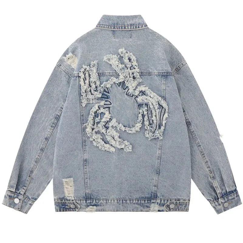 Denim jacket streetwear - sneakershuborg