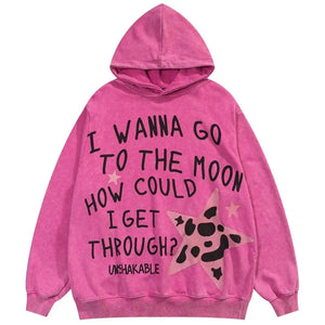 Y2K Star Print Hoodie - sneakershuborg