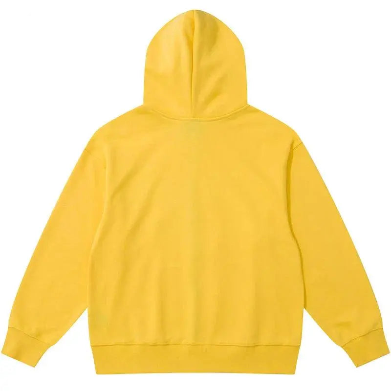 Star Graphic Zipper Hoodie Yellow - sneakershuborg