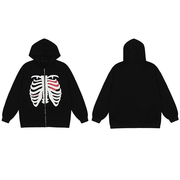 Skeleton jacket streetwear - sneakershuborg