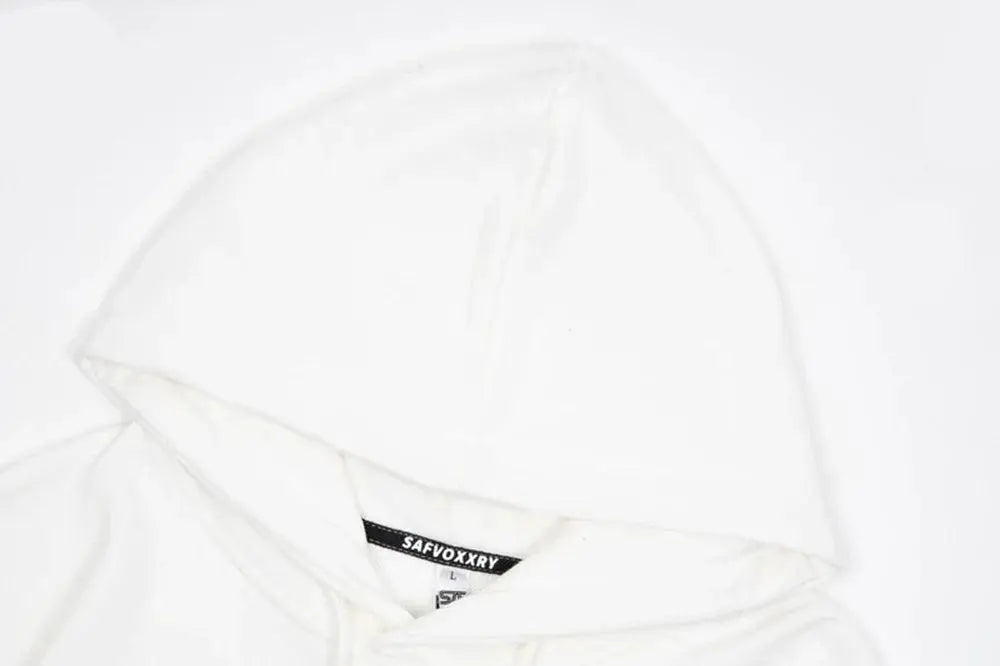 White Heart Print Hoodie - sneakershuborg