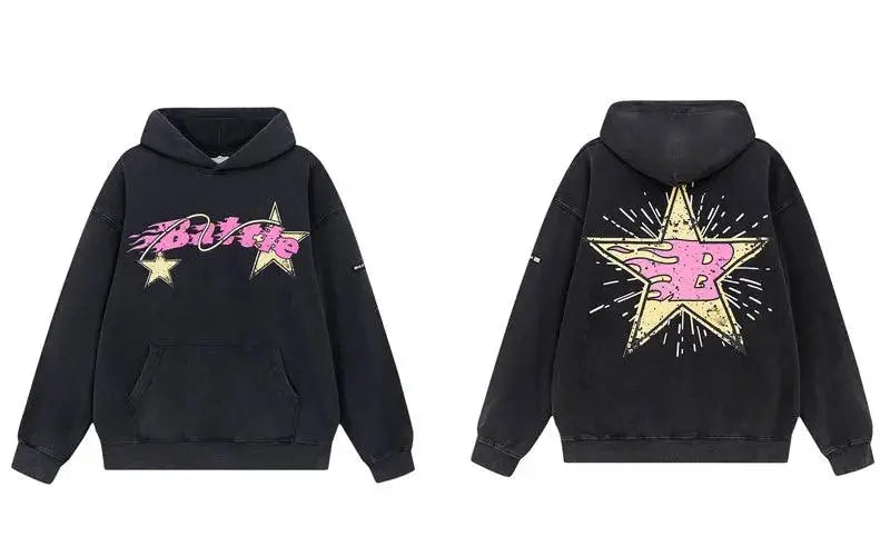 Black Hoodie With Yellow Star - sneakershuborg