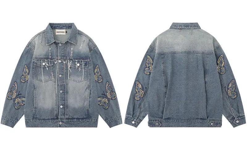 Denim jacket brand streetwear - sneakershuborg