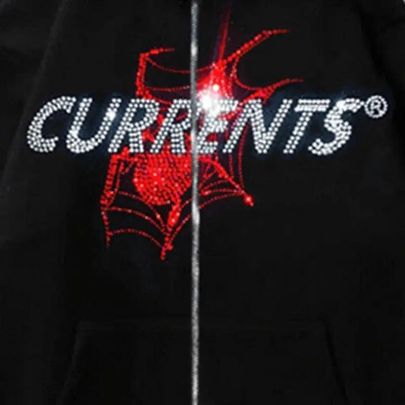 Black and Red Spider Hoodie - sneakershuborg