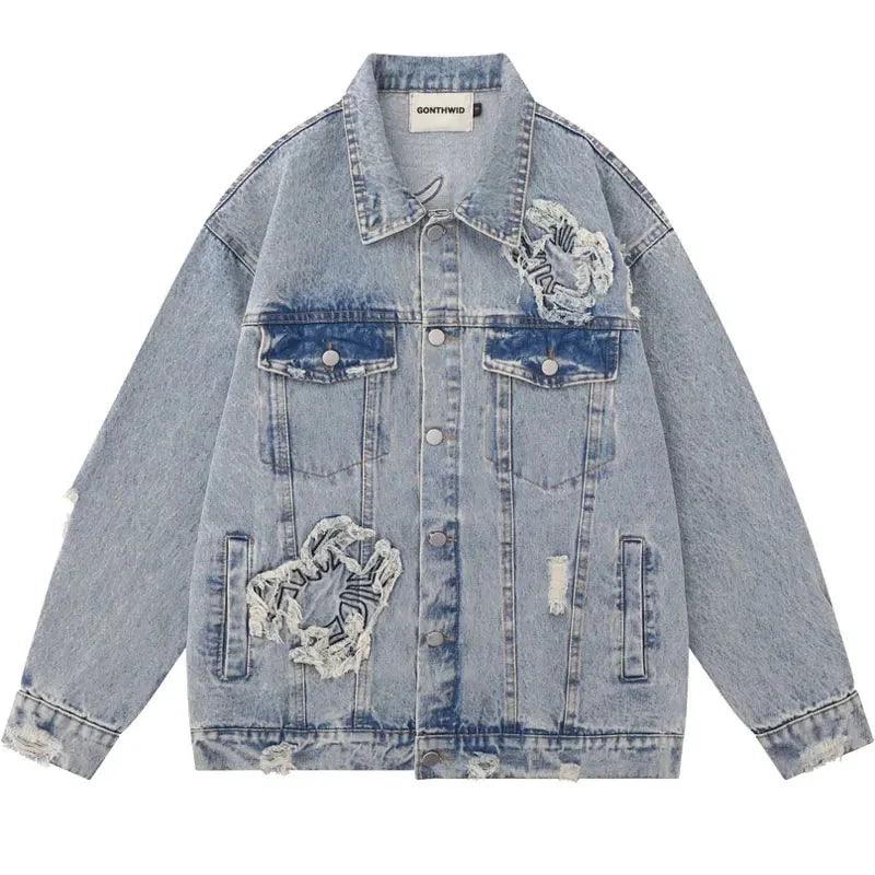 Denim jacket streetwear - sneakershuborg