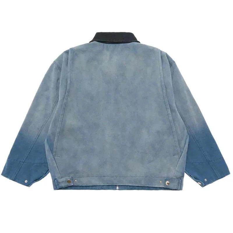 Denim jacket streetwear men - sneakershuborg