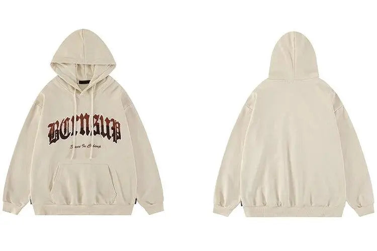 Beige Graphic Hoodie - sneakershuborg