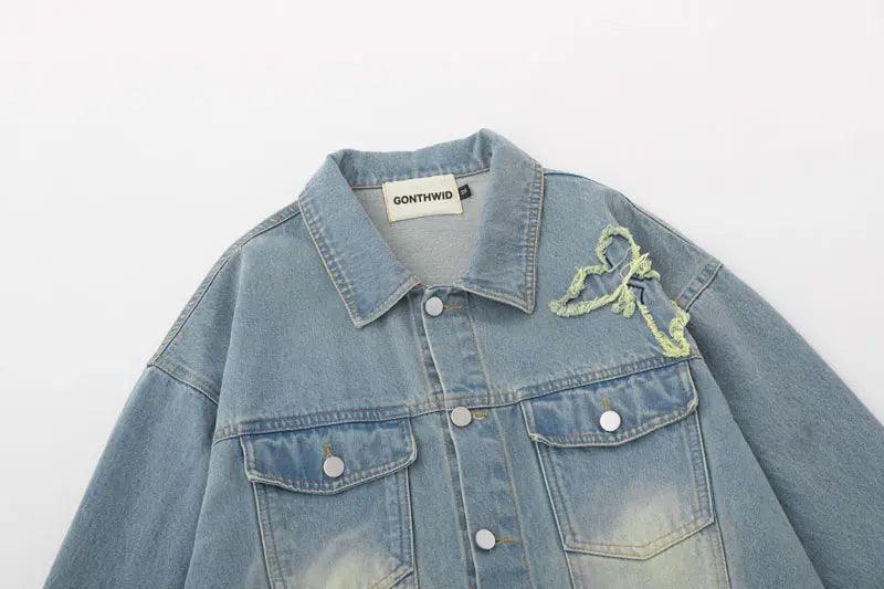 Denim jacket outfits streetwear - sneakershuborg