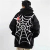 Black Oversized Spider Hoodie - sneakershuborg