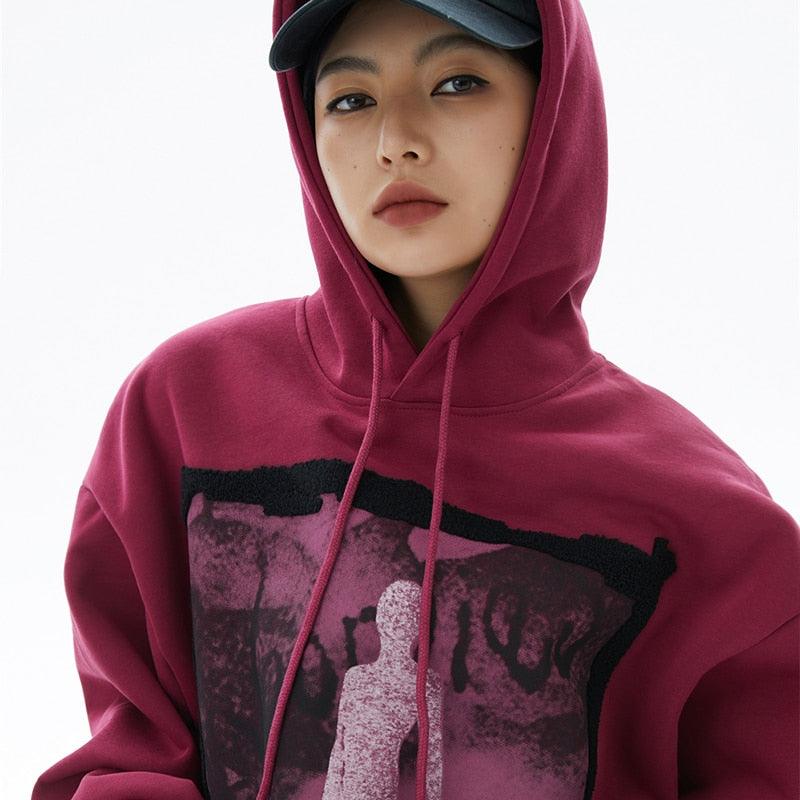 Red streetwear hoodie - sneakershuborg