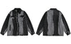 Black denim jacket streetwear - sneakershuborg