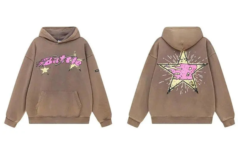 Star Hoodie Brown - sneakershuborg