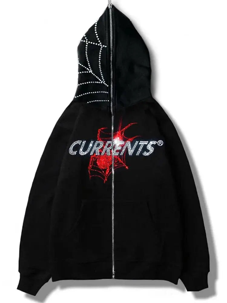 Black and Red Spider Hoodie - sneakershuborg