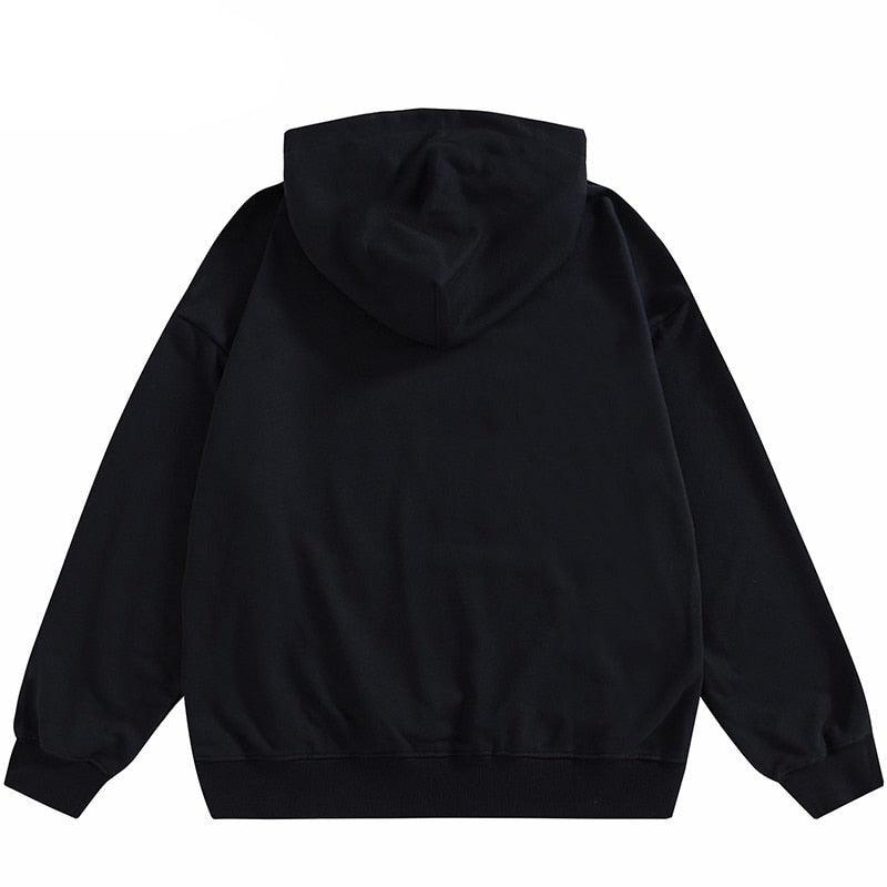 Black hoodie mens streetwear - sneakershuborg