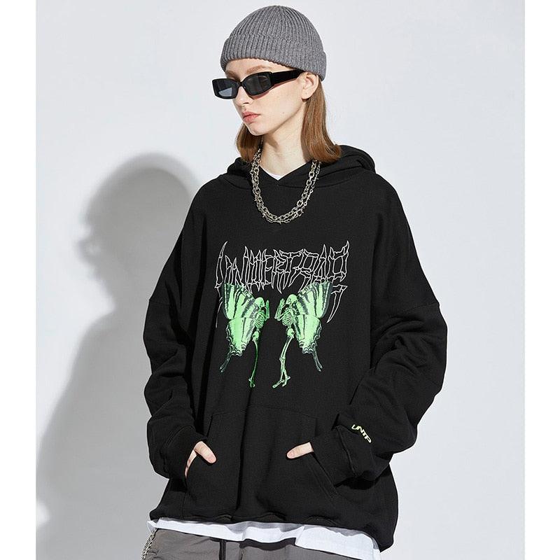 Streetwear skeleton hoodie - sneakershuborg