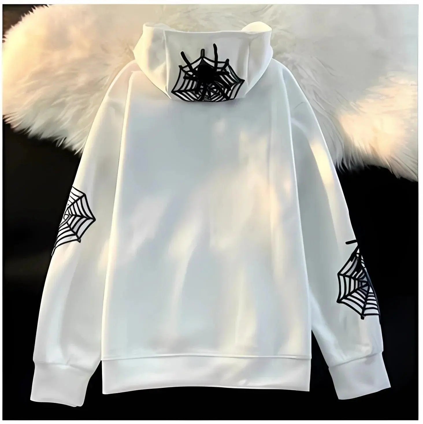 Oversized Zip Spider Hoodie - sneakershuborg