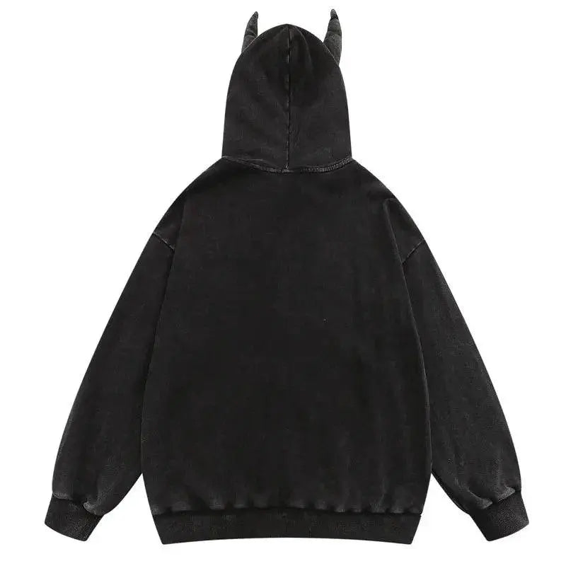 Zipper Embroidery Star Hoodie - sneakershuborg