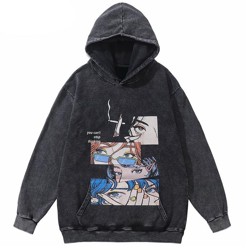 Anime streetwear hoodie - sneakershuborg