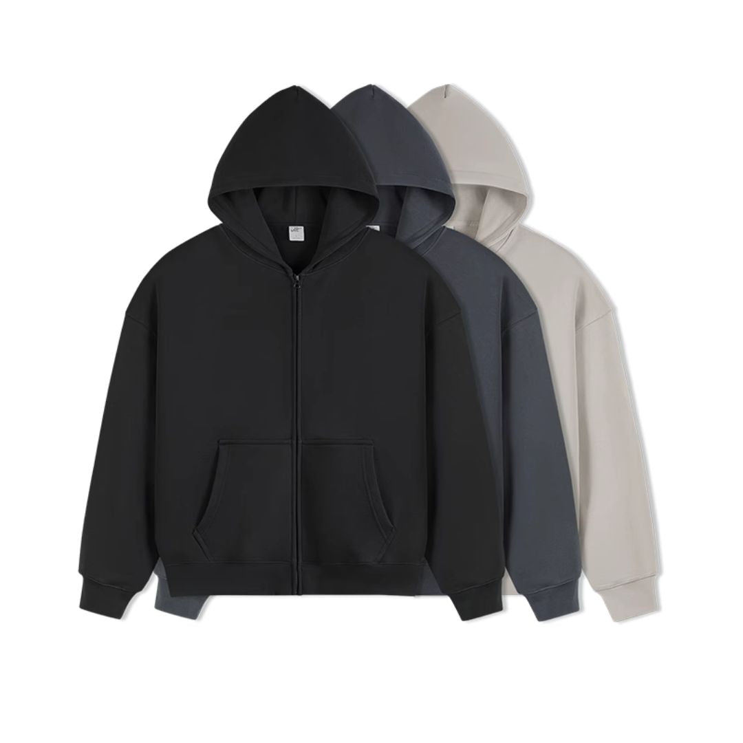 Zip-Up Hoodie In Heavy Weight Fabric IDLT