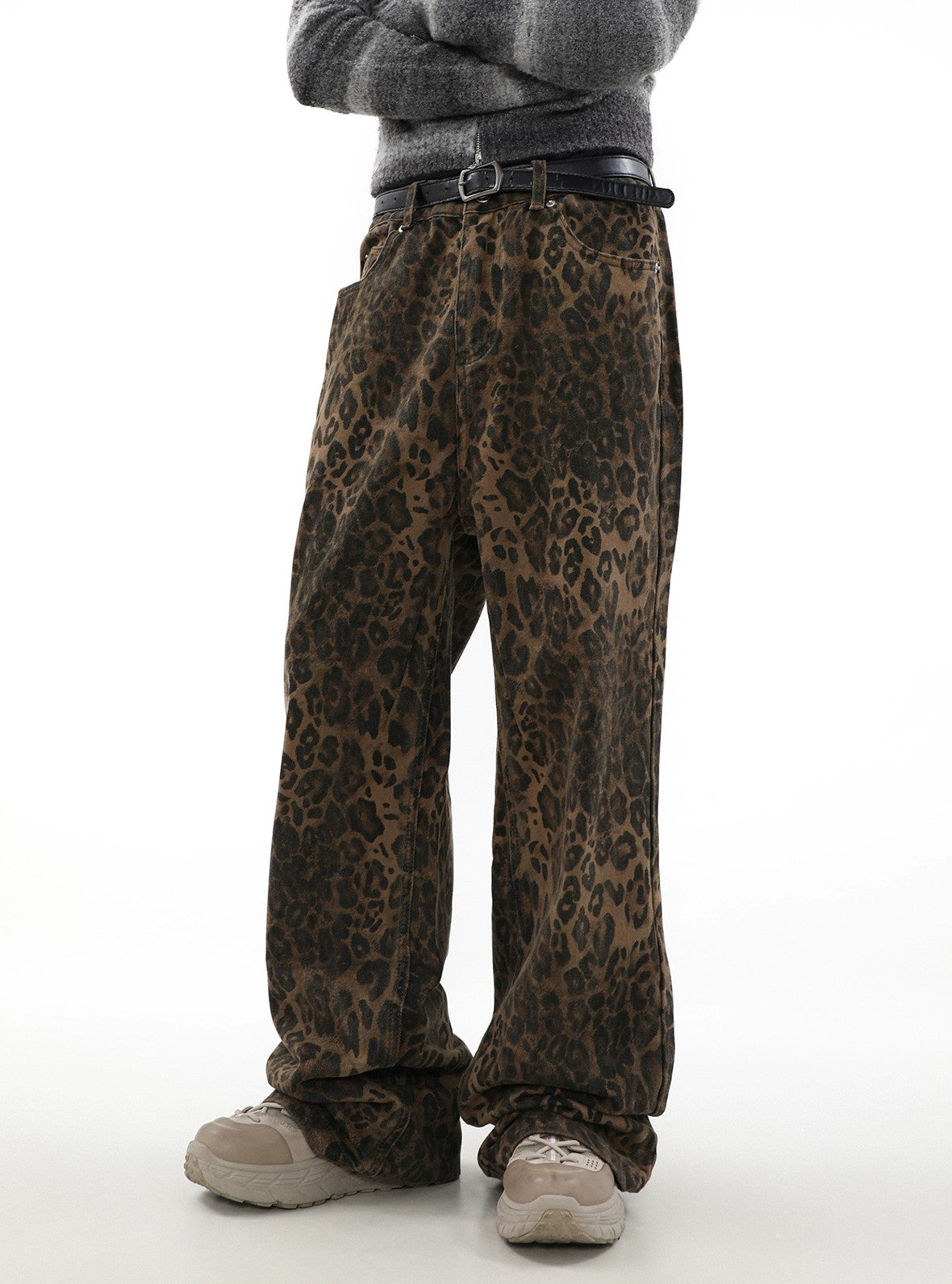 Wild Print Wide Jeans - sneakershuborg