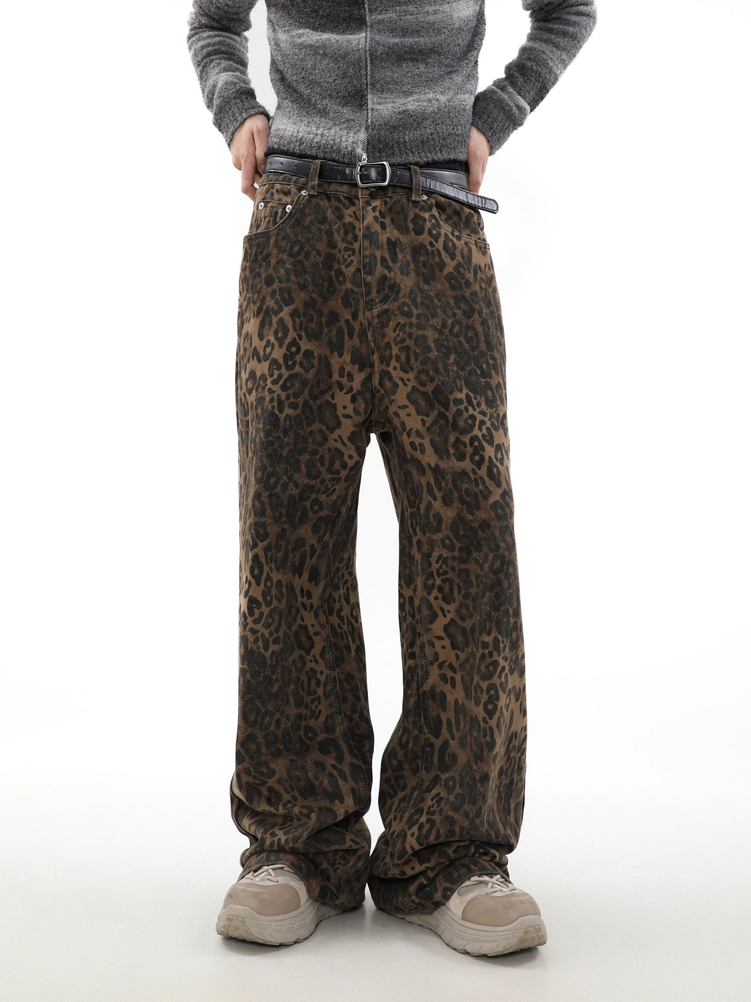 Wild Print Wide Jeans - sneakershuborg